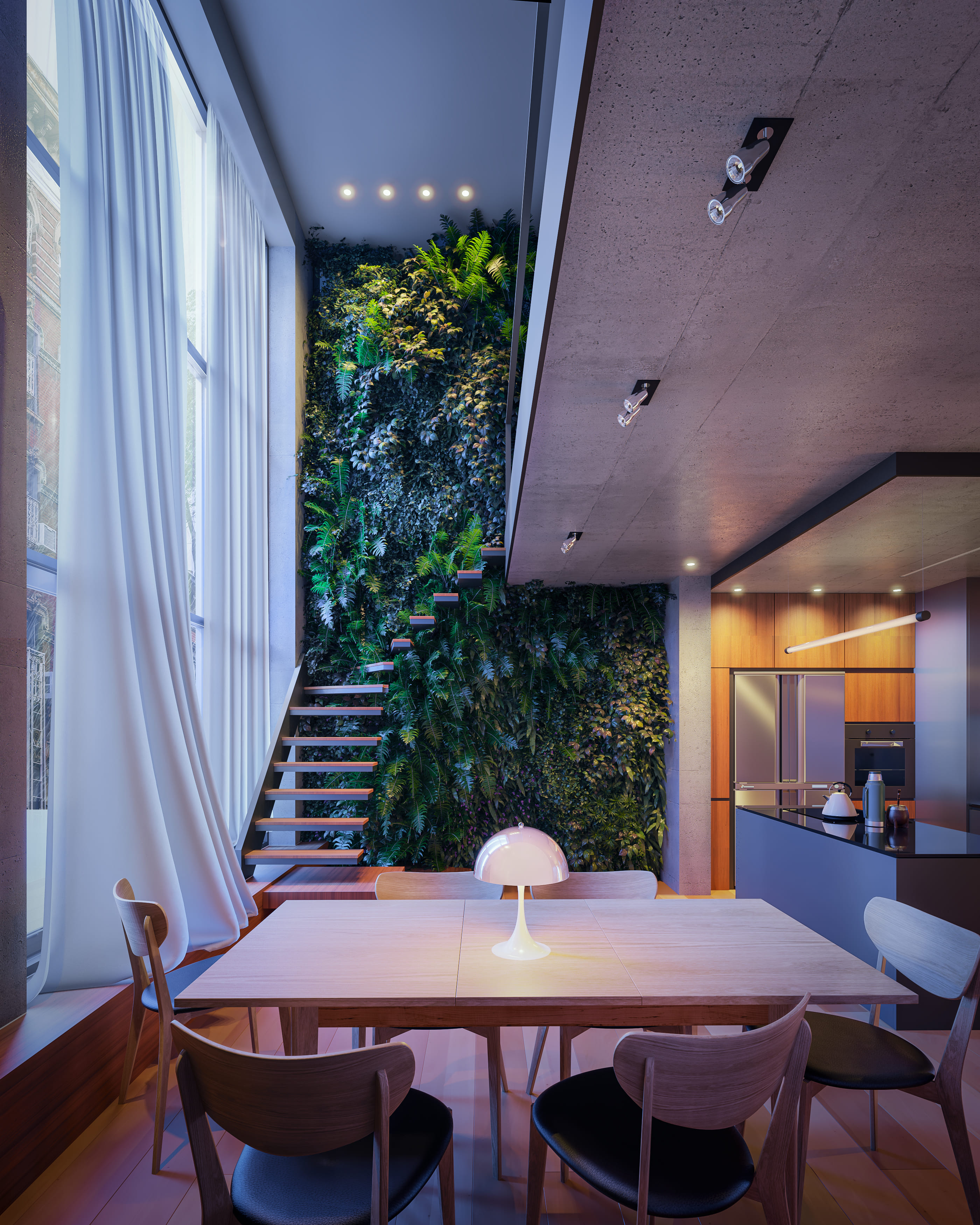 Loft con Jardín Vertical